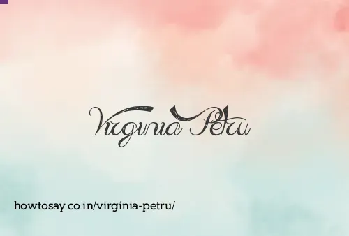 Virginia Petru