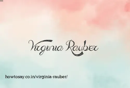 Virginia Rauber