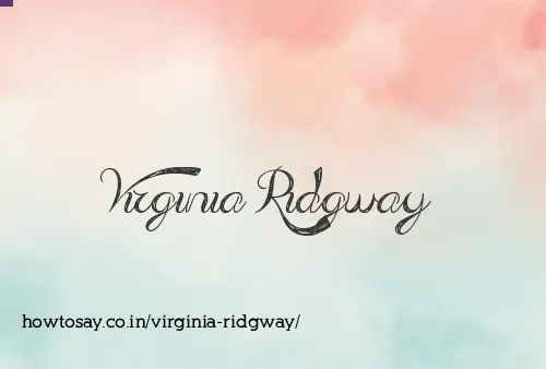 Virginia Ridgway