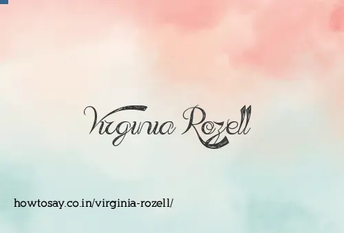 Virginia Rozell