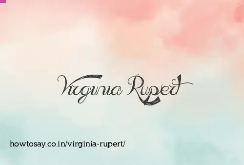 Virginia Rupert