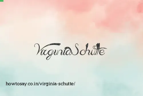 Virginia Schutte