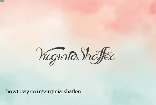 Virginia Shaffer