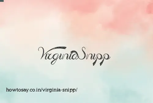 Virginia Snipp