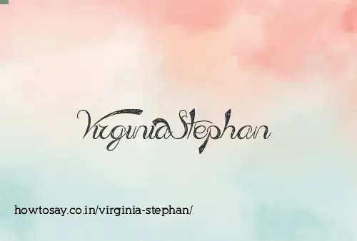 Virginia Stephan
