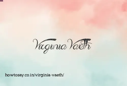 Virginia Vaeth