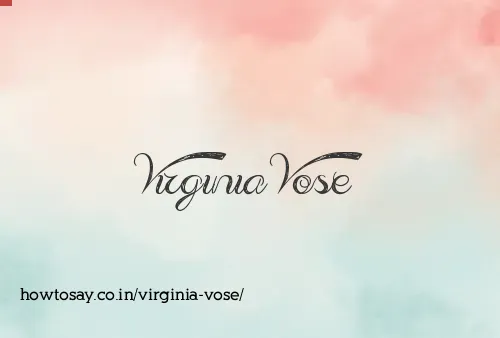 Virginia Vose