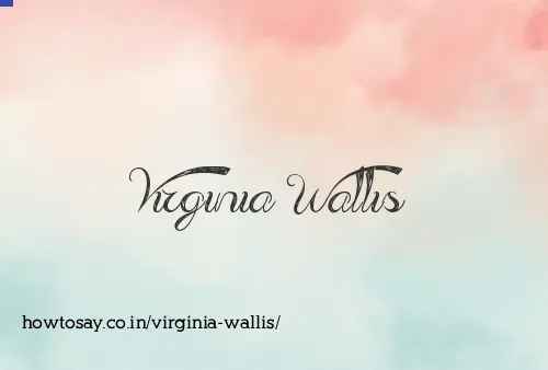Virginia Wallis