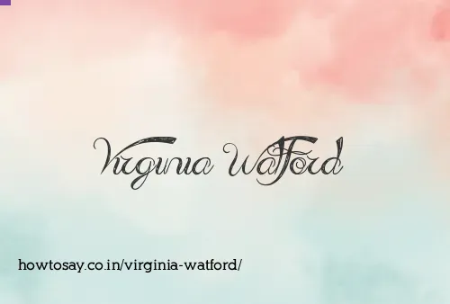 Virginia Watford