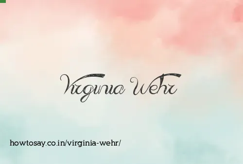 Virginia Wehr