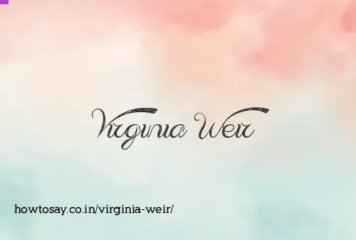 Virginia Weir