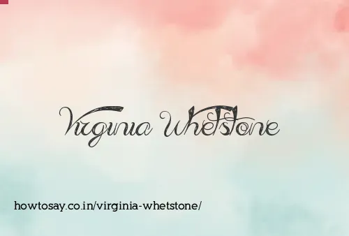 Virginia Whetstone