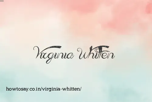 Virginia Whitten
