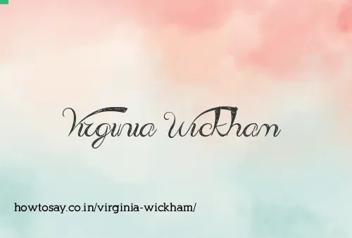 Virginia Wickham
