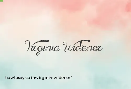 Virginia Widenor