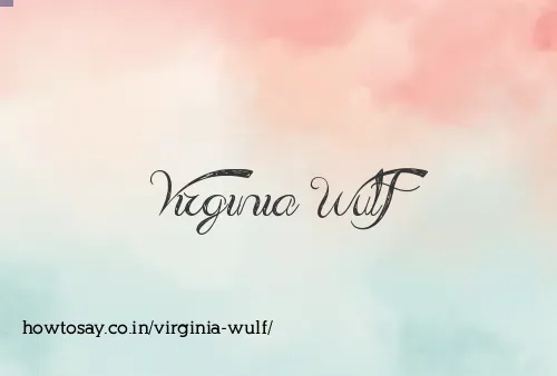 Virginia Wulf
