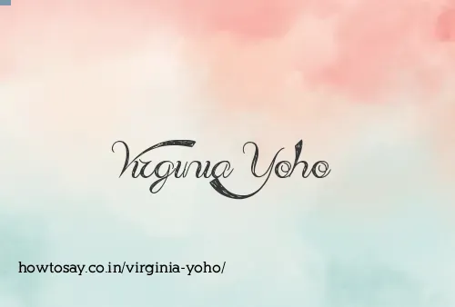 Virginia Yoho