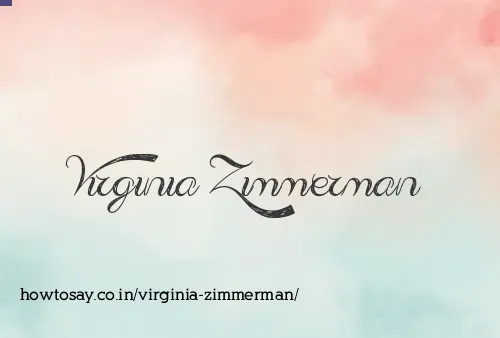 Virginia Zimmerman