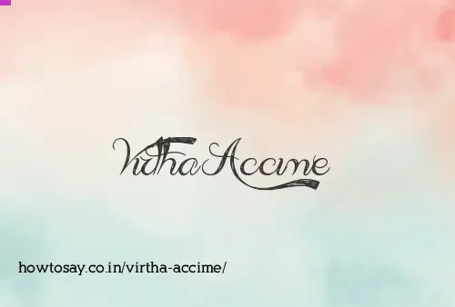 Virtha Accime