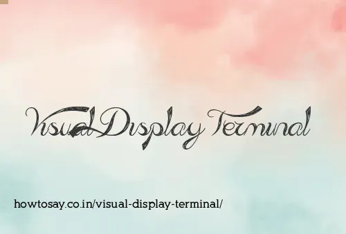 Visual Display Terminal