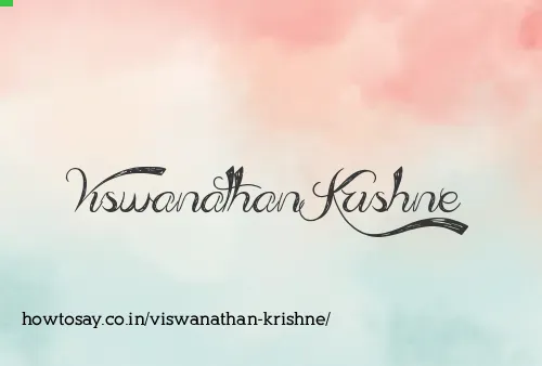 Viswanathan Krishne