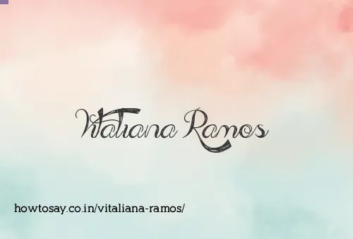Vitaliana Ramos