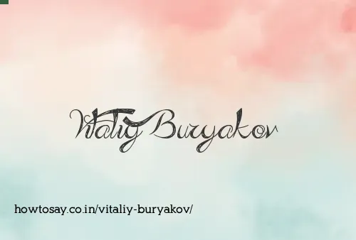 Vitaliy Buryakov