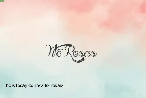 Vite Rosas