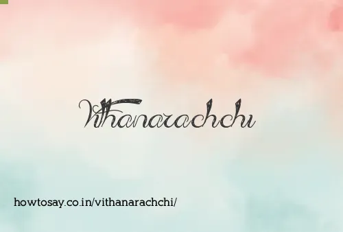 Vithanarachchi