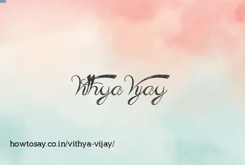 Vithya Vijay