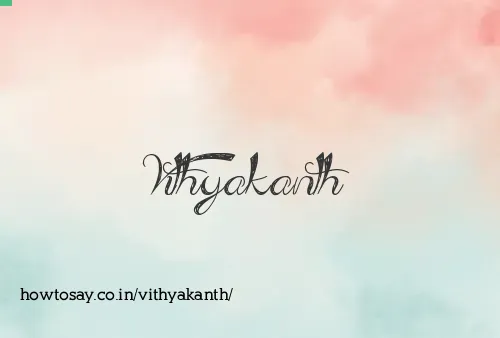 Vithyakanth