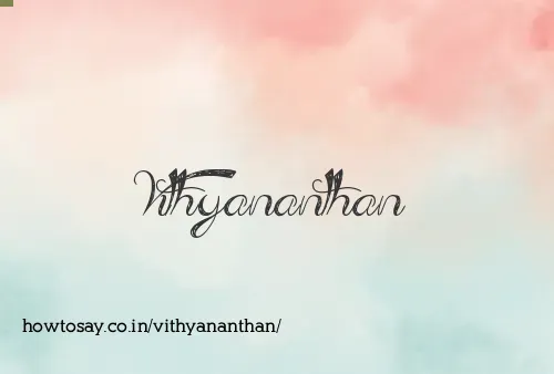 Vithyananthan