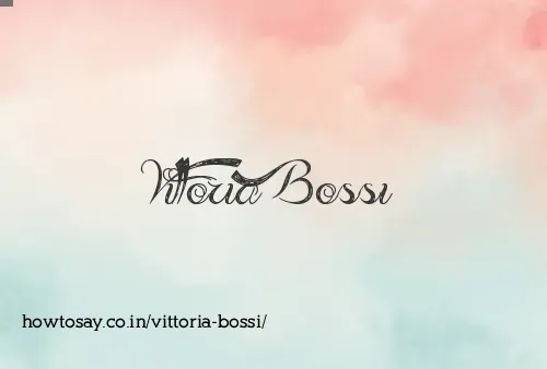 Vittoria Bossi