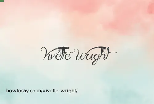 Vivette Wright