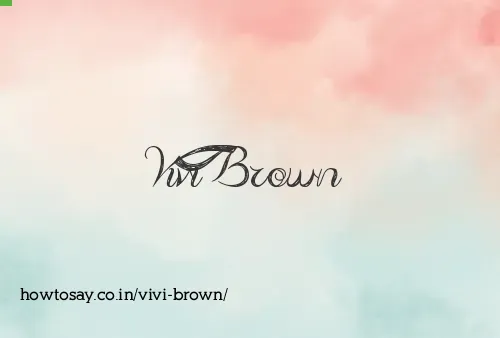 Vivi Brown