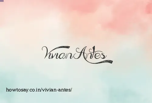 Vivian Antes