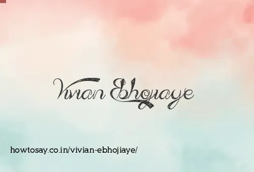 Vivian Ebhojiaye