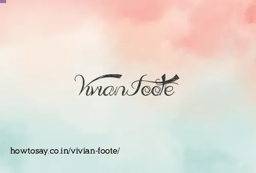 Vivian Foote