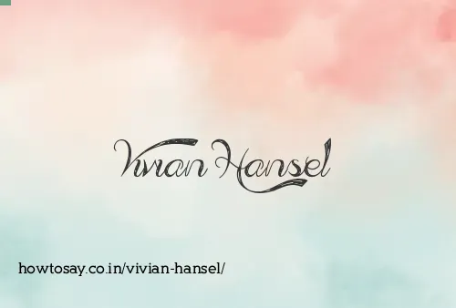 Vivian Hansel