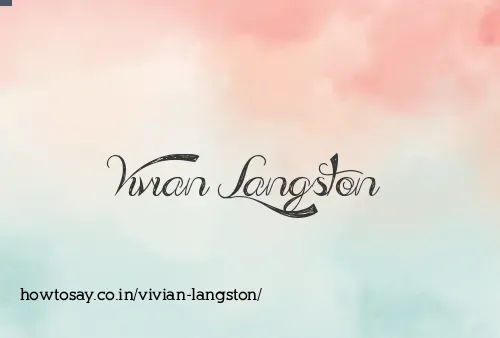 Vivian Langston