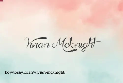 Vivian Mcknight