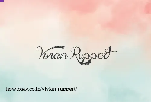 Vivian Ruppert