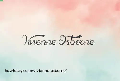 Vivienne Osborne