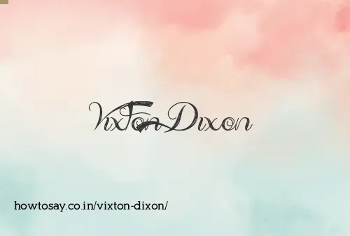 Vixton Dixon