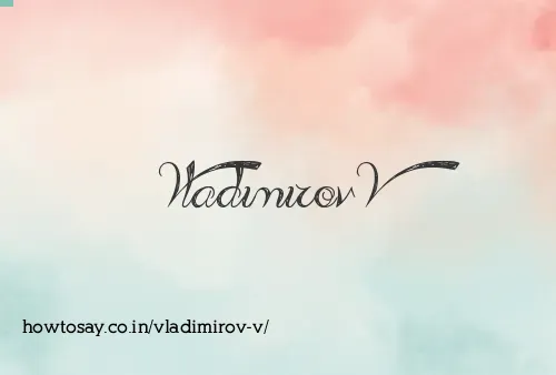 Vladimirov V