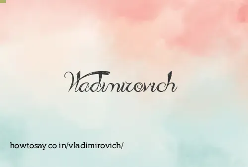 Vladimirovich