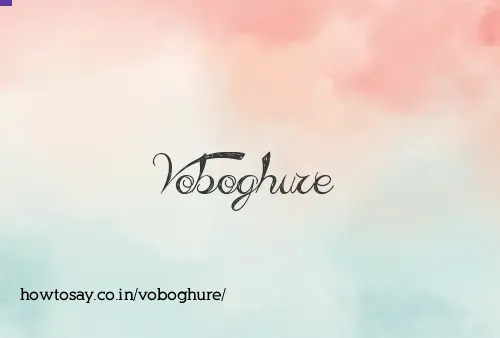 Voboghure