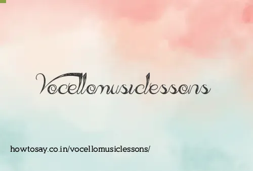 Vocellomusiclessons