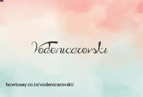Vodenicarovski