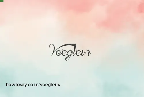 Voeglein